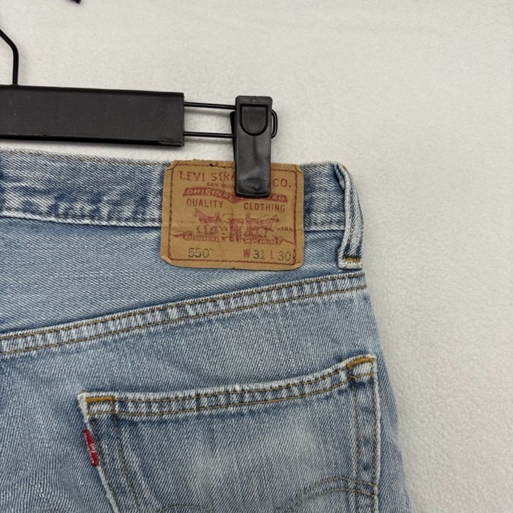 Vintage Levis Jeans Mens 31x30 Blue 550 Relaxed Faded Cowboy Western Red Tab y2k - Picture 11 of 14